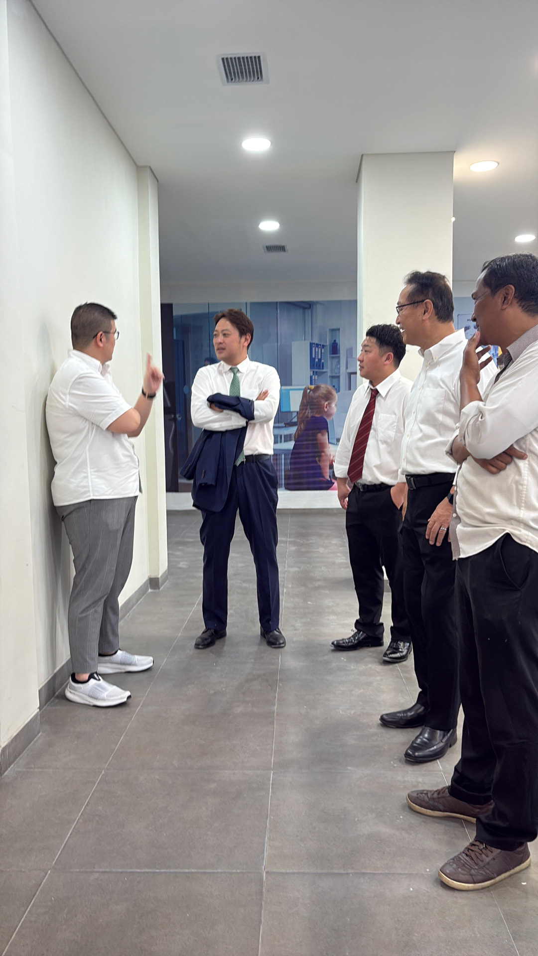 Facility walkthrough with the local team in Indonesia.