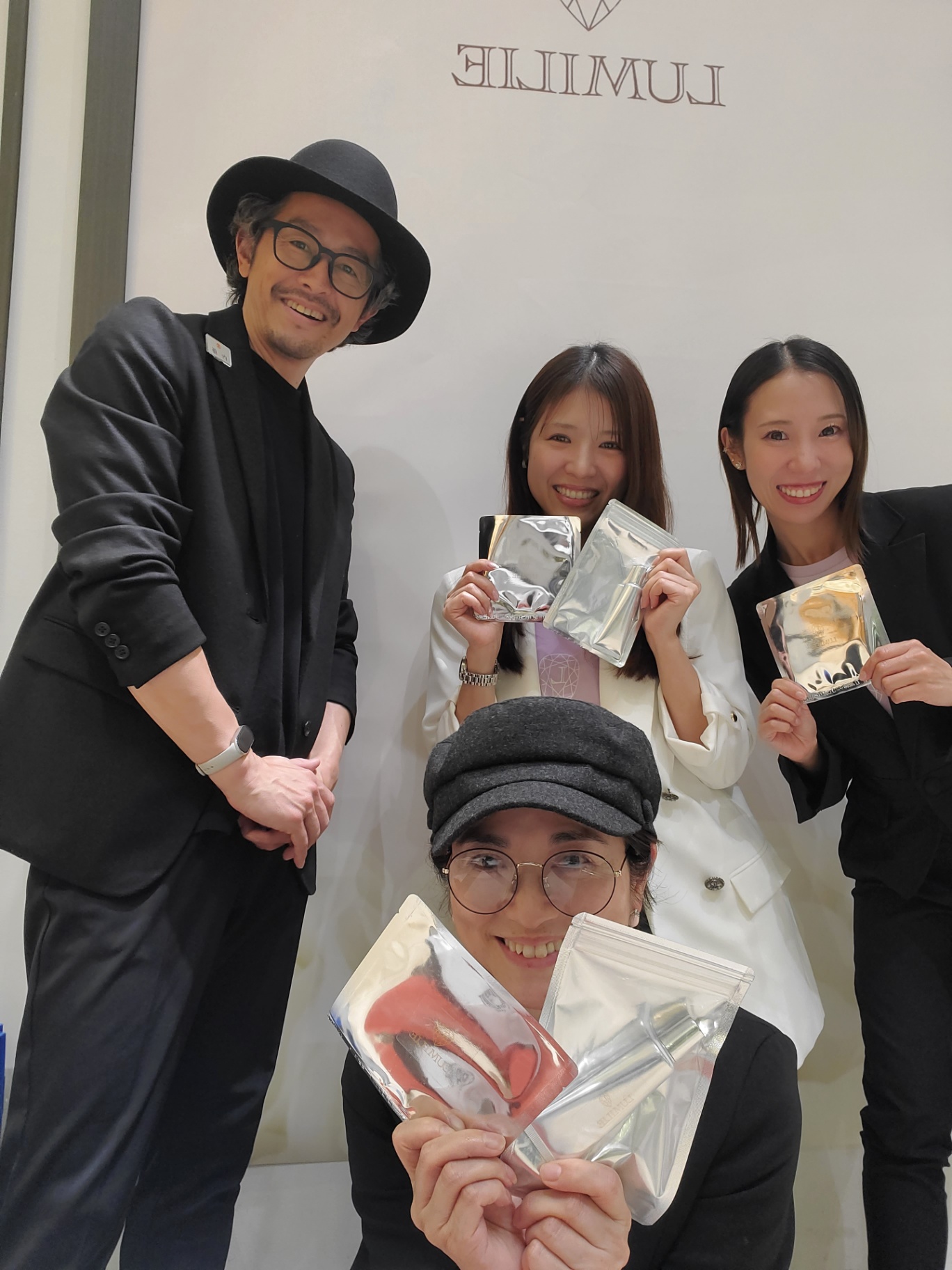The team at the LUMILIE pop-up store.