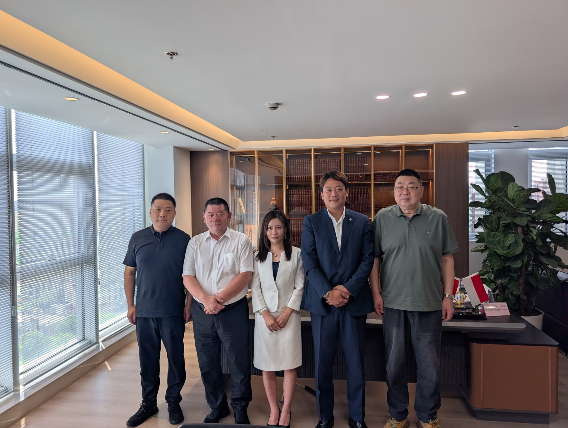 Executive meeting with partners at their Jakarta head office.