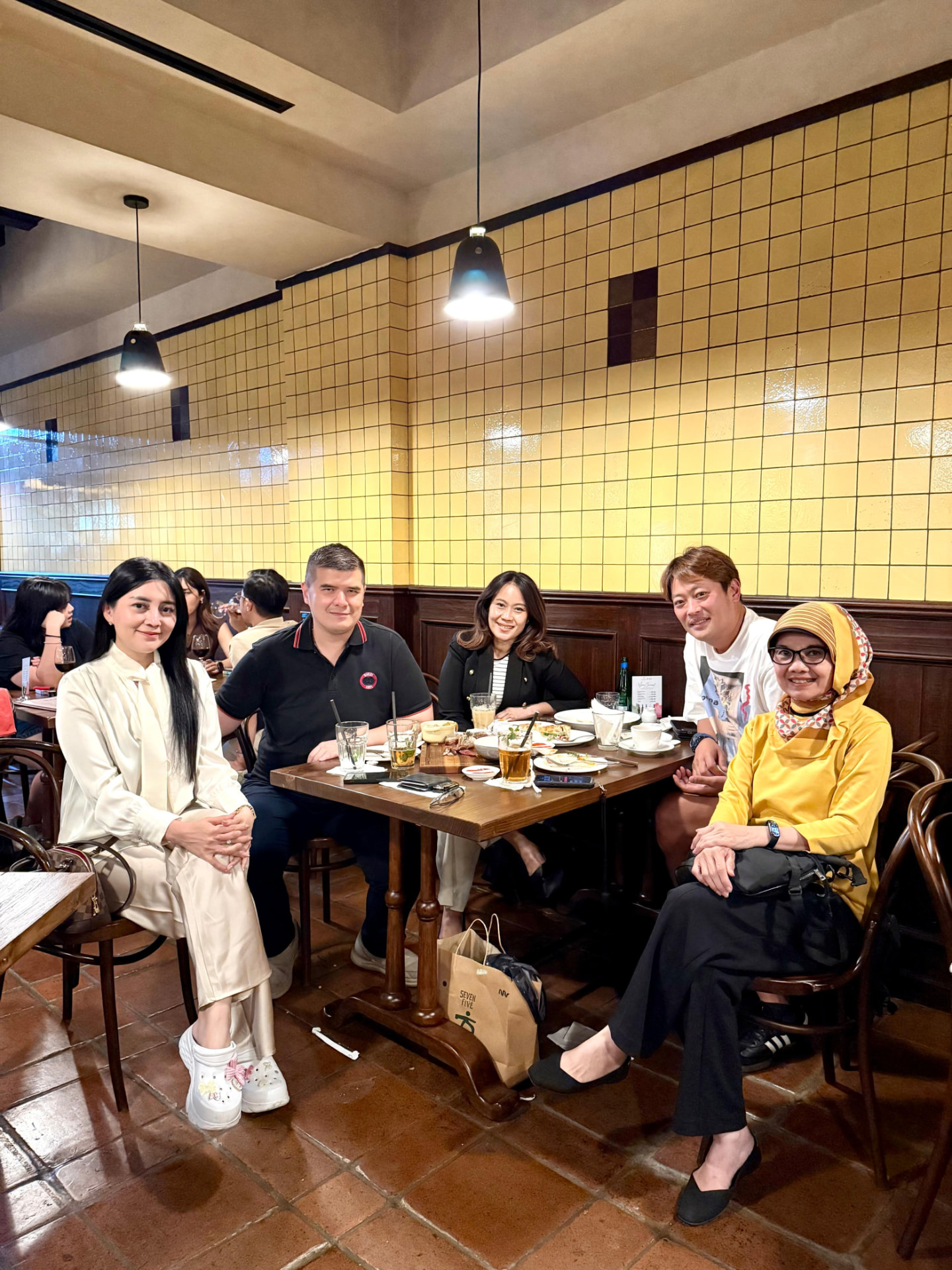 Working dinner with partners in Indonesia.