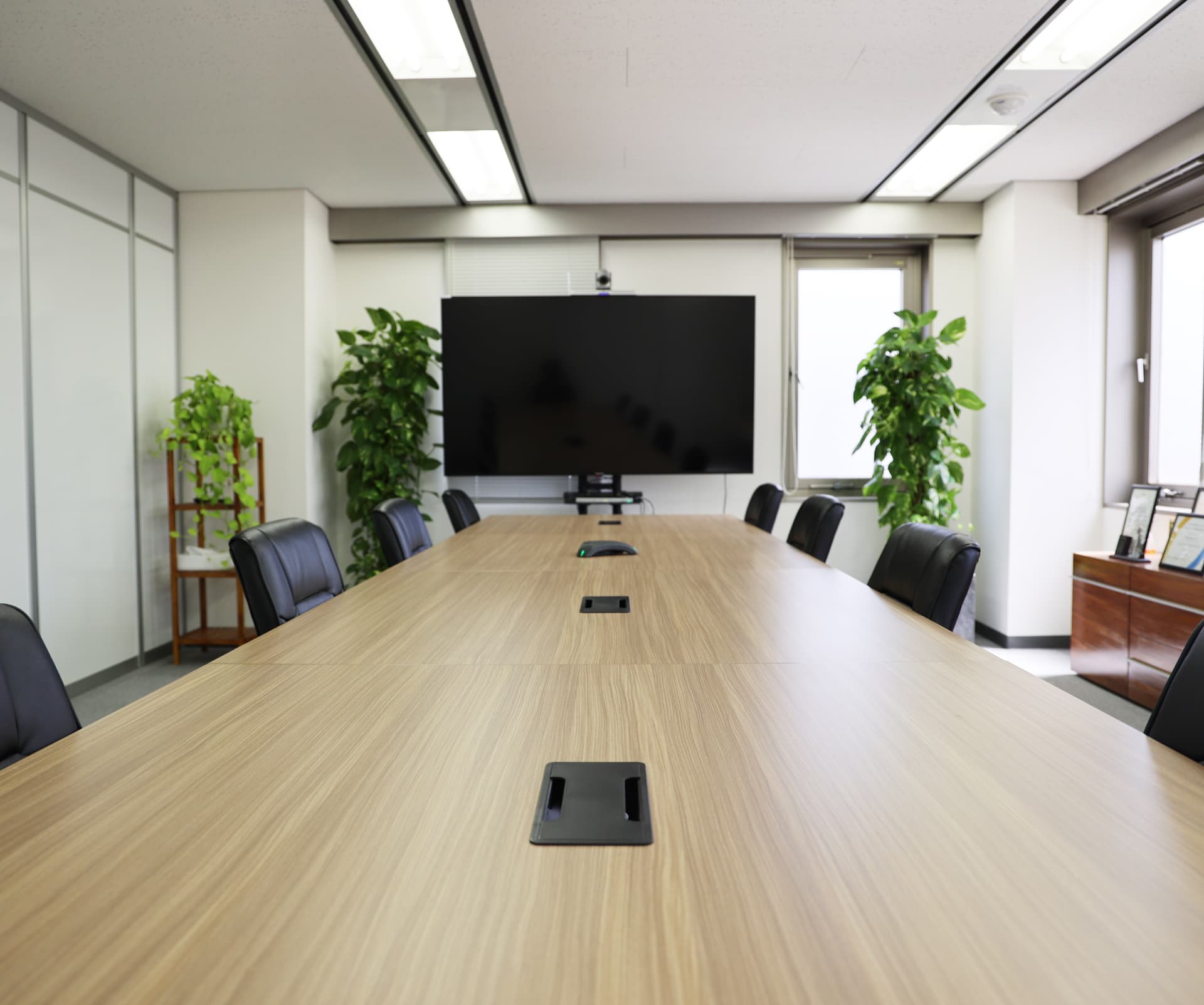 Boardroom at the Tokyo office, used for group management and partner meetings.